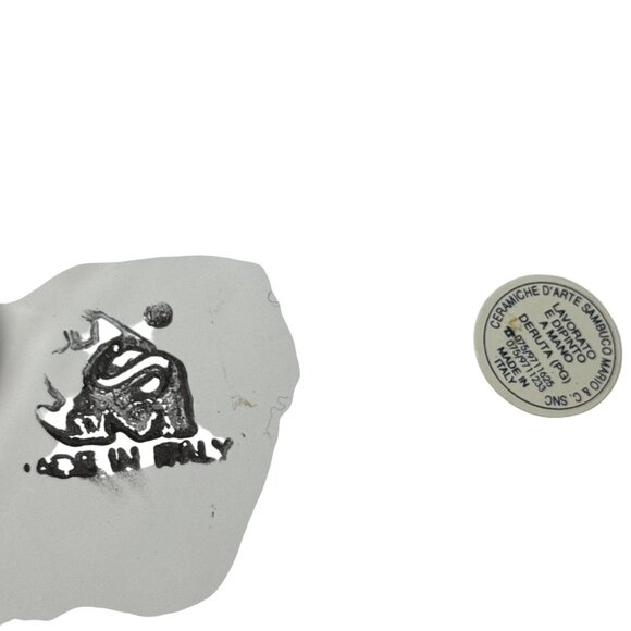 Vintage Sambuco Mario Handpainted Bird Floral  Wall Pocket Made In Italy - Picture 5 of 7